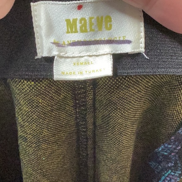 - Anthropologie The Margot Kick-Flare Cropped Pants XS Black Floral - Picture 5 of 5